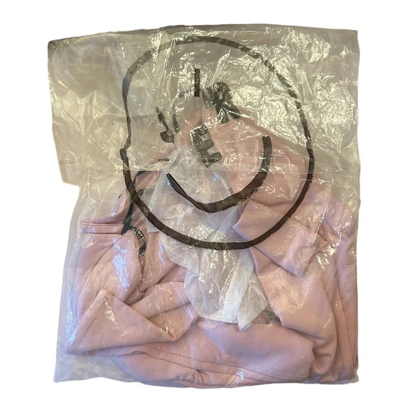 SALE‼️SER.O.YA Ellis Jersey Crop Top Sz XS Pink Cutout Twist Front Long Sleeve - Picture 5 of 5